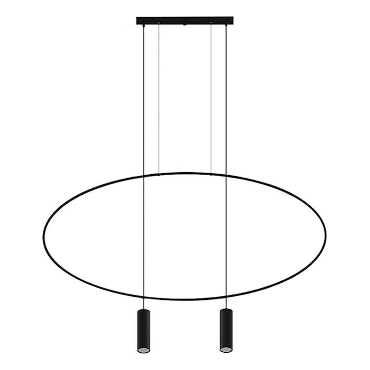 Lampa wisząca Sancing 131 cm czarna