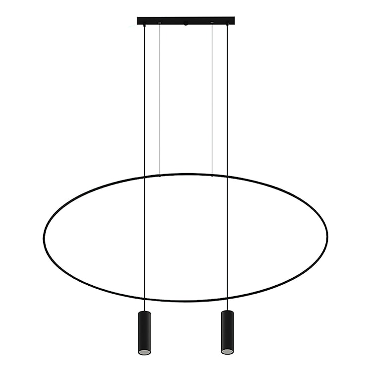 Lampa wisząca Sancing 131 cm czarna 