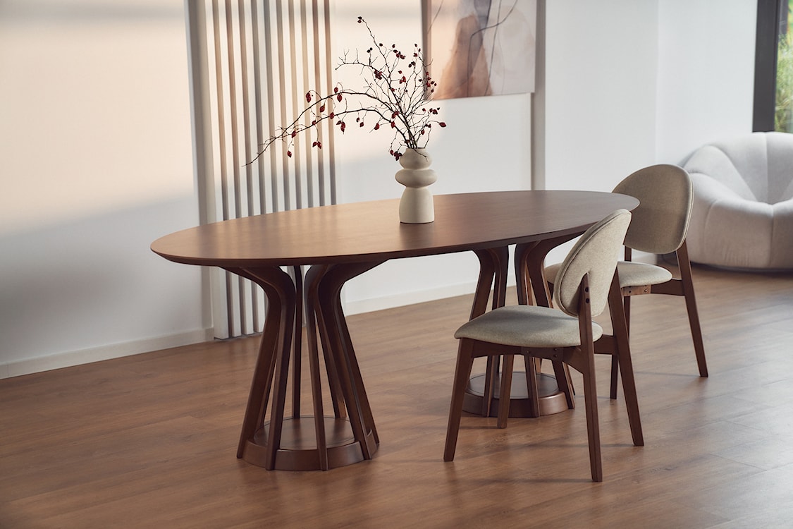 Stół do jadalni Stenne 200x110 cm orzech  - zdjęcie 3