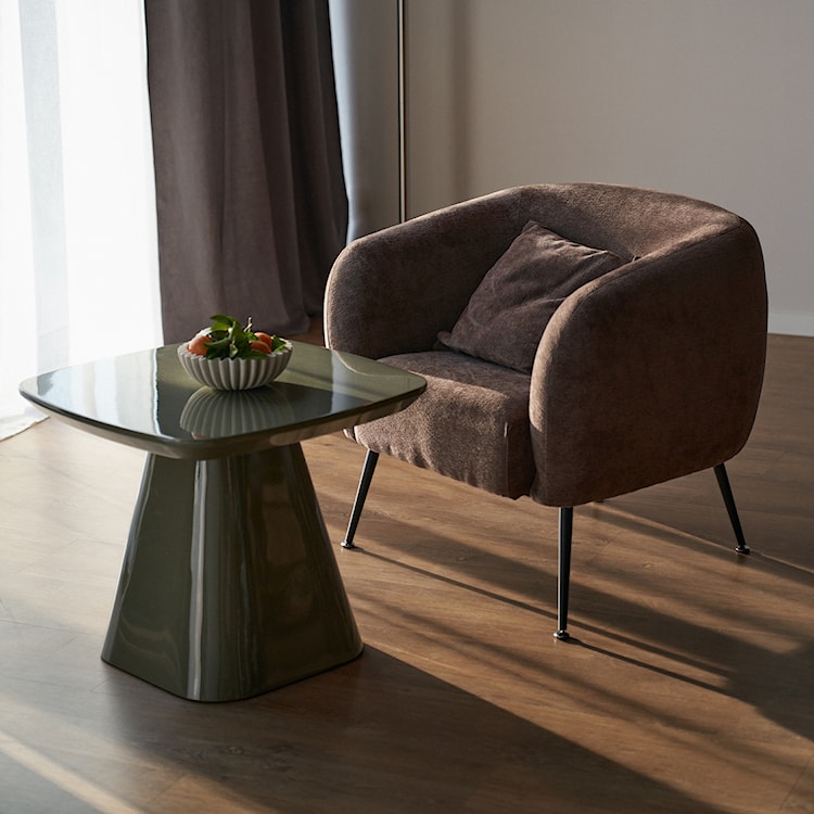 Fotel wypoczynkowy Inglede brązowy szenil na czarnych nogach  - zdjęcie 3