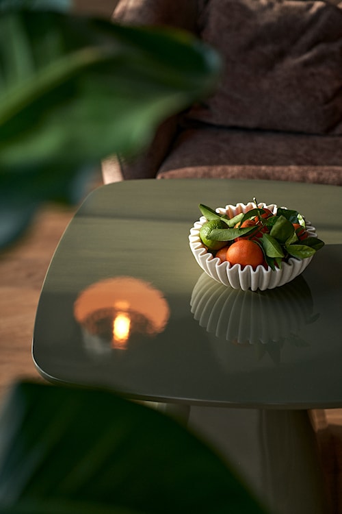 Stolik kawowy Floone 60x60 cm oliwkowy wysoki połysk  - zdjęcie 7