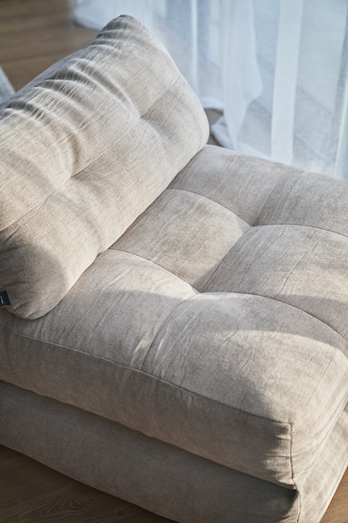 Fotel rozkładany Milessive beżowy szenil łatwoczyszczący  - zdjęcie 7