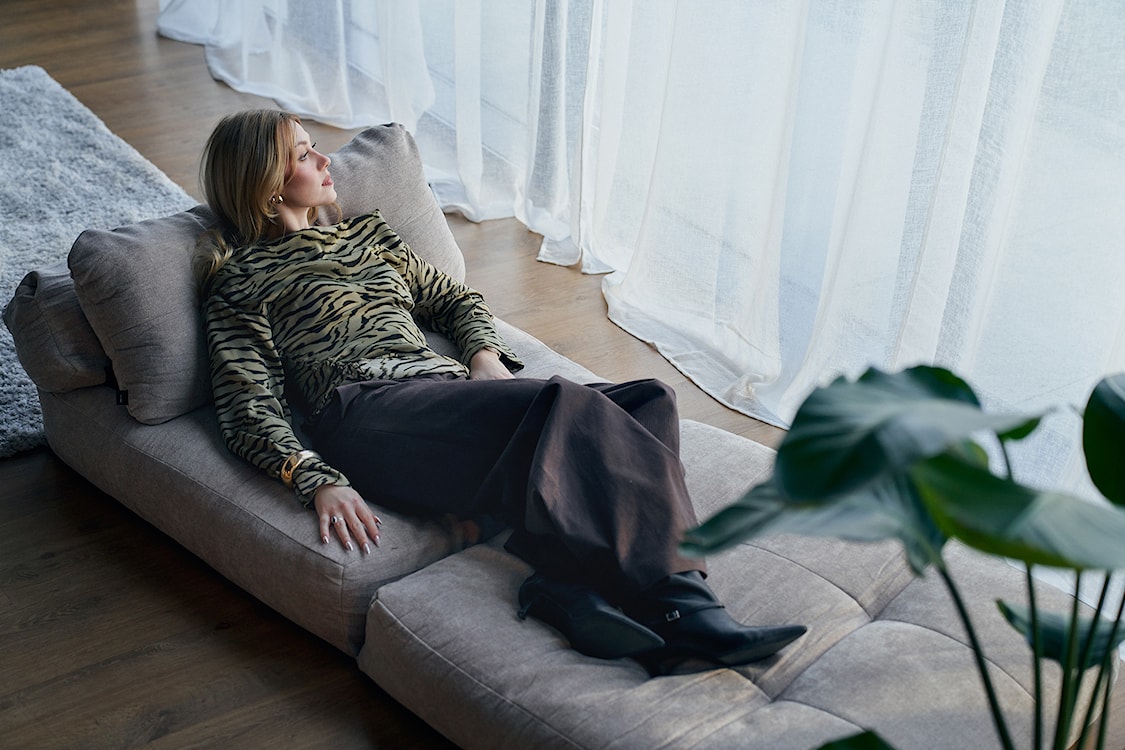 Fotel rozkładany Milessive beżowy szenil łatwoczyszczący  - zdjęcie 5