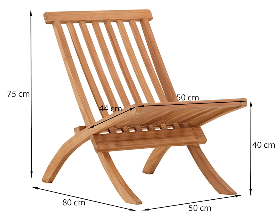 Krzesło ogrodowe Koyoo drewniane  - zdjęcie 7