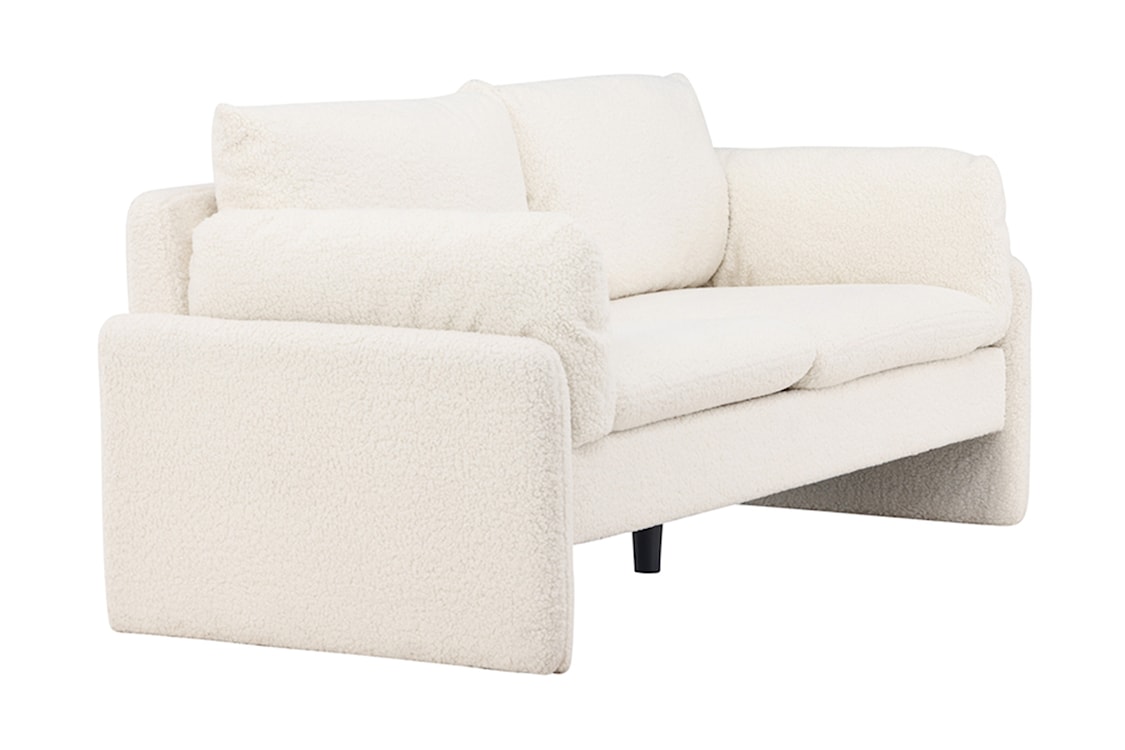Sofa dwuosobowa Shaflane w tkaninie boucle biała  - zdjęcie 8