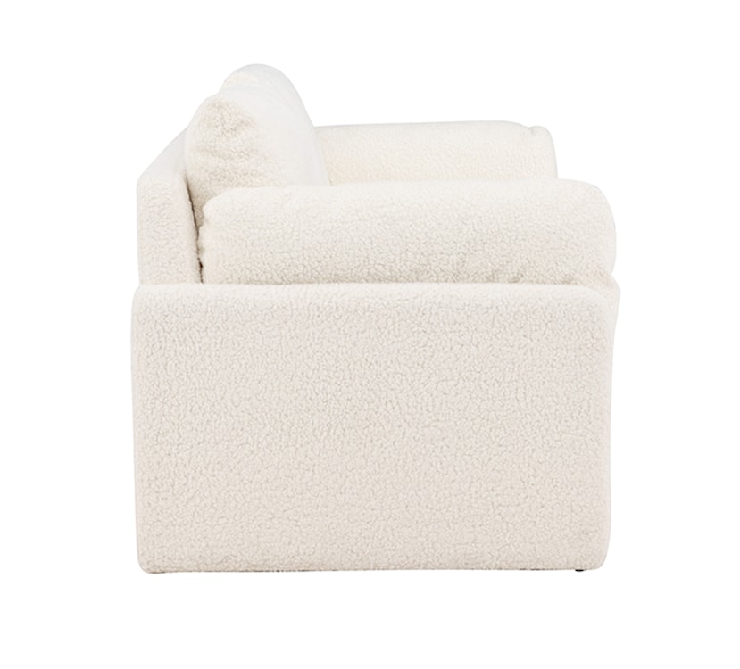 Sofa dwuosobowa Shaflane w tkaninie boucle biała  - zdjęcie 9