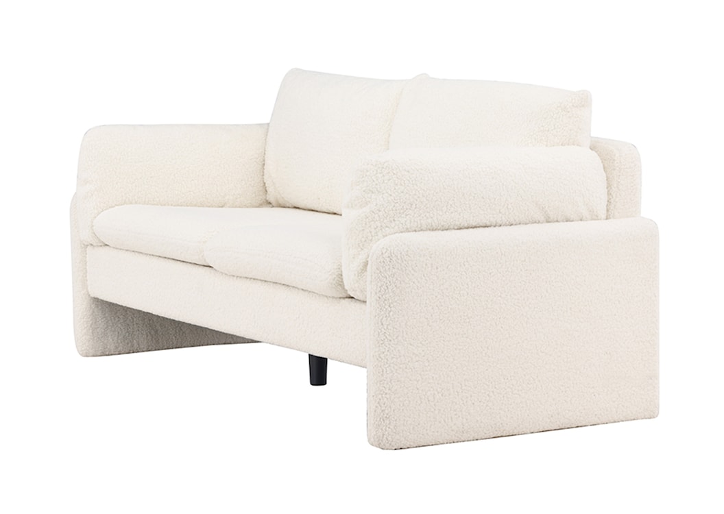 Sofa dwuosobowa Shaflane w tkaninie boucle biała  - zdjęcie 10