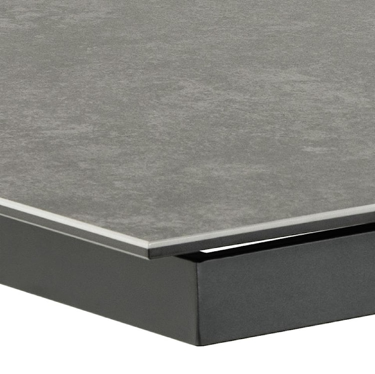 Stół do jadalni Shimess ceramiczny blat o wzorze czarnego betonu 200-240 cm  - zdjęcie 4
