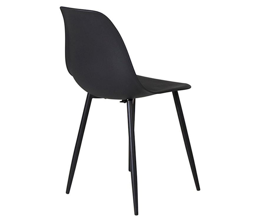Krzesło Sidese czarne na stalowych nóżkach  - zdjęcie 5