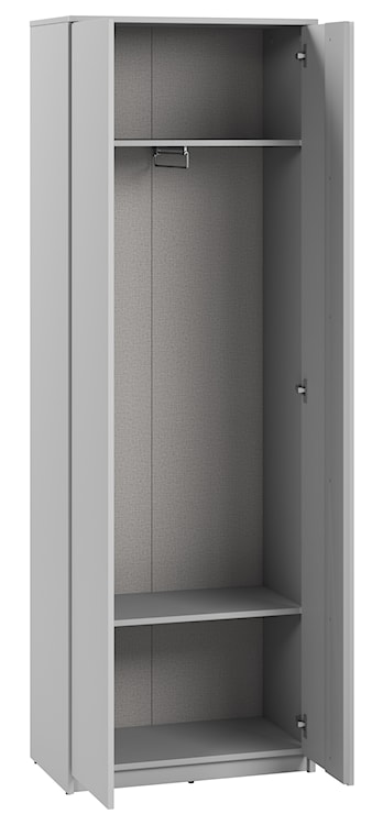 Szafa dwudrzwiowa Simply 69 cm szara  - zdjęcie 2