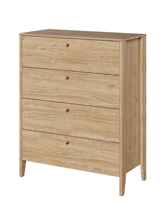 Komoda Cozy z czterema szufladami 92 cm dąb olejowany