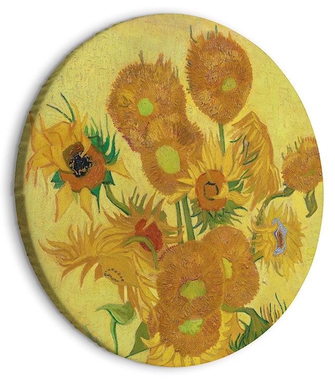 Obraz okrągły Słoneczniki Vincent van Gogh średnica 60 cm