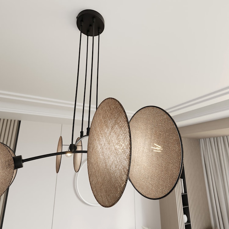 Lampa wisząca Soliess kremowa x4  - zdjęcie 4