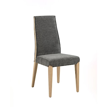Krzesło tapicerowane Spenic z wysokim oparciem antracyt