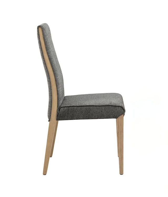 Krzesło tapicerowane Spenic z wysokim oparciem antracyt  - zdjęcie 4