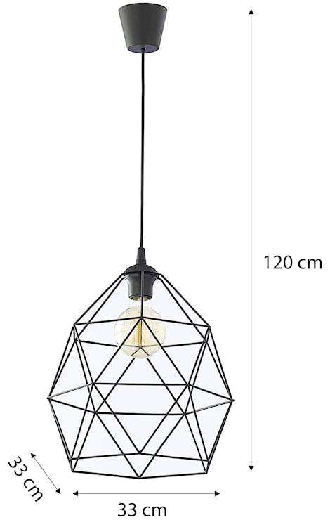 Lampa wisząca Sphier duża czarna  - zdjęcie 2