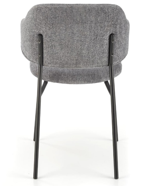 Krzesło tapicerowane Roomely z podłokietnikami szary  - zdjęcie 4