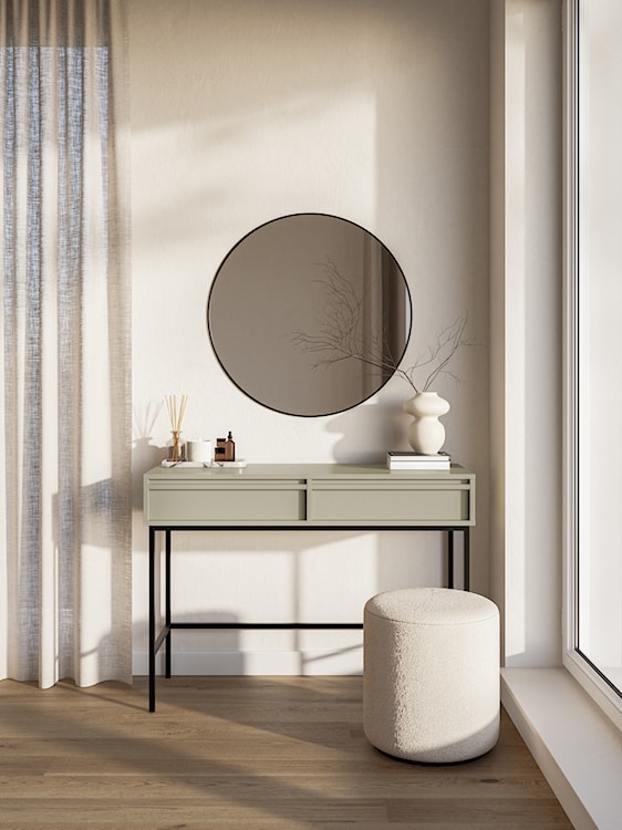 Toaletka Evo z szufladami i stelażem 110 cm kaszmir  - zdjęcie 2