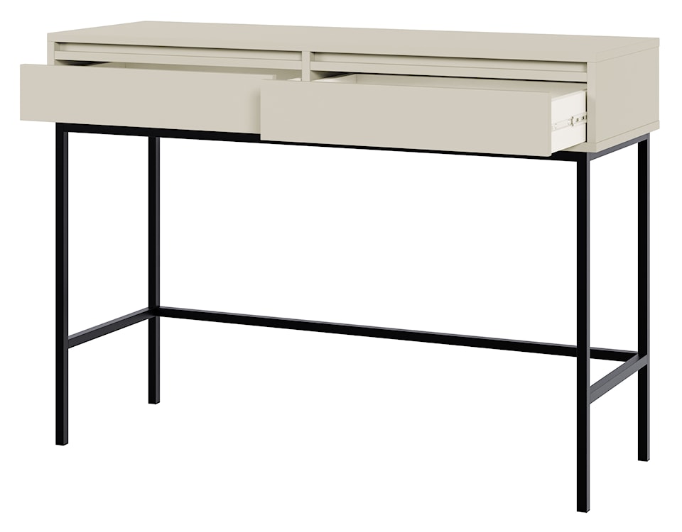 Toaletka Evo z szufladami i stelażem 110 cm kaszmir  - zdjęcie 7