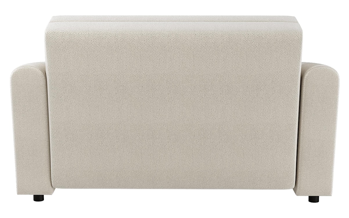Kanapa rozkładana dwuosobowa Stevio 150 cm z pojemnikiem kremowa szenil hydrofobowy  - zdjęcie 5