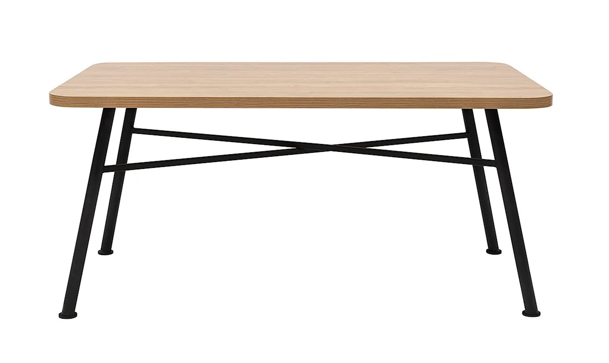 Stół Crattale 160x75 cm w kolorze naturalnym na czarnych nogach  - zdjęcie 6