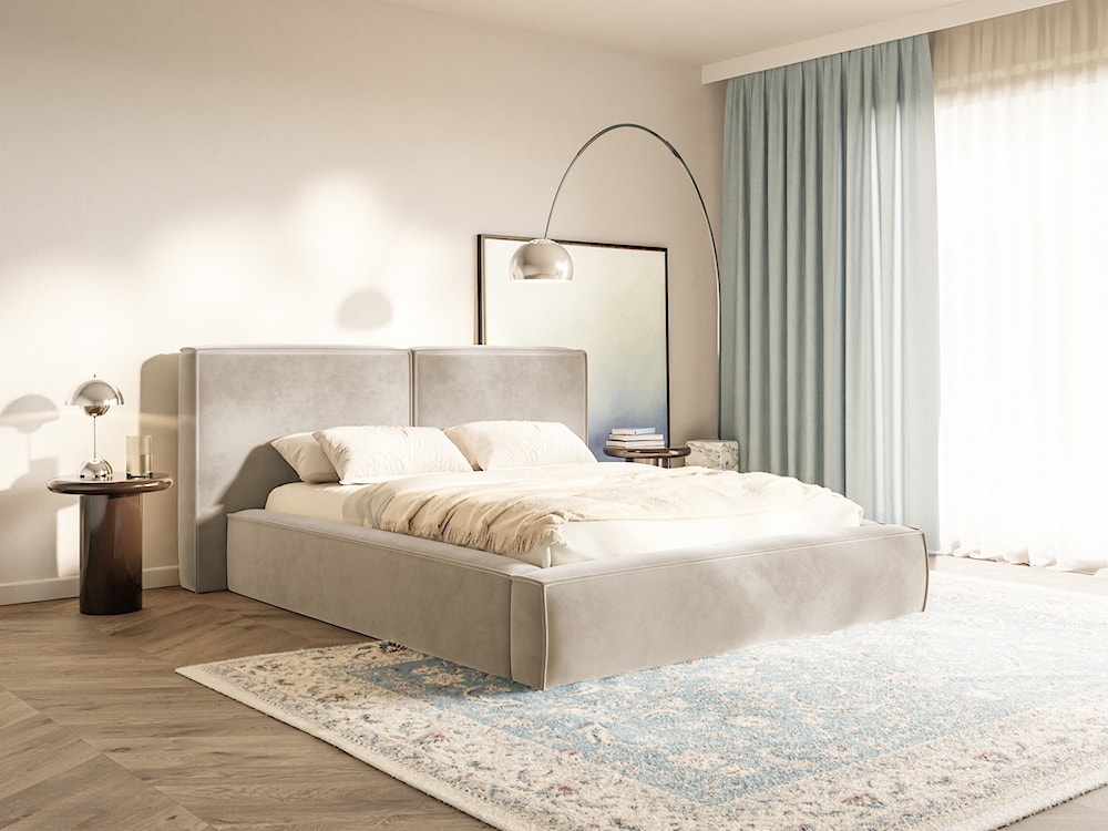 Stolik kawowy Solvade średnica 45 cm brązowy wysoki połysk  - zdjęcie 5