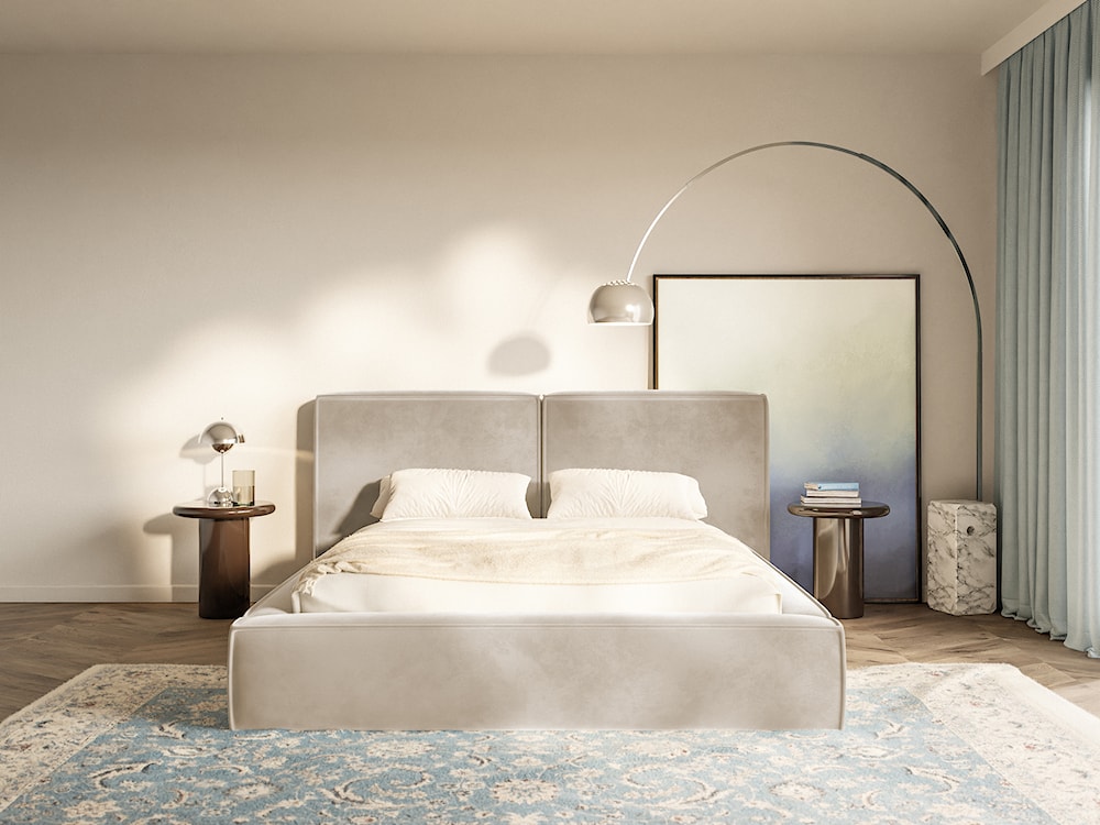 Stolik kawowy Solvade średnica 45 cm brązowy wysoki połysk  - zdjęcie 7