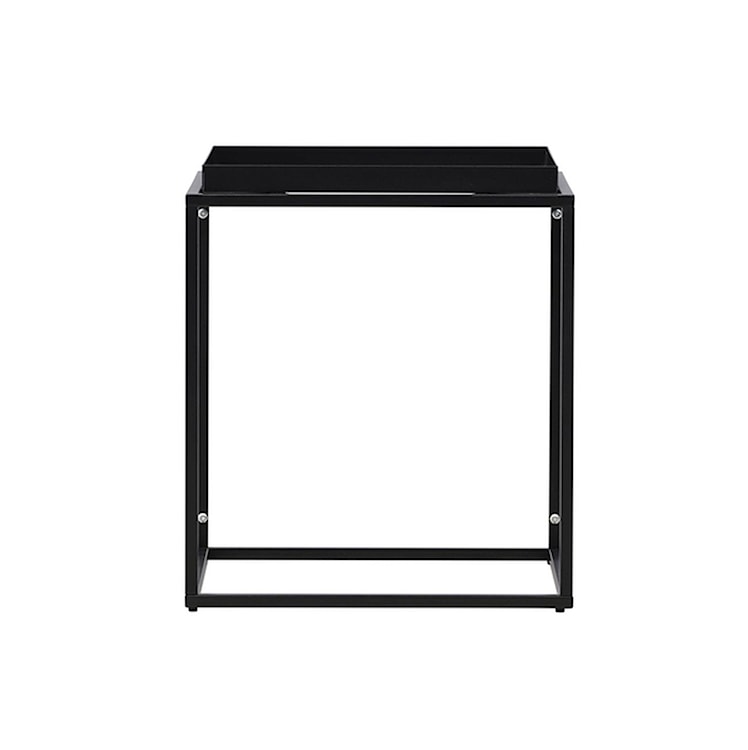 Stolik boczny Abaneo 45x45 cm stalowy czarny  - zdjęcie 5