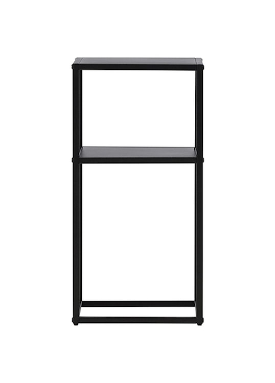 Stolik boczny Glaumen 60x30 cm stalowy czarny  - zdjęcie 5