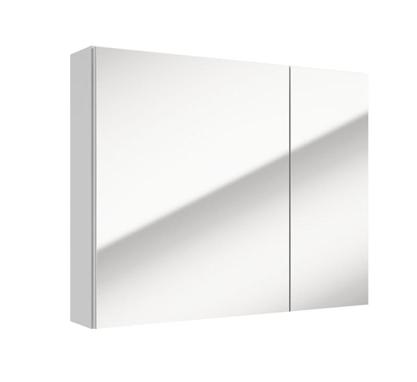 Szafka łazienkowa wisząca Stouq 75x60x15 cm z lustrem biała 