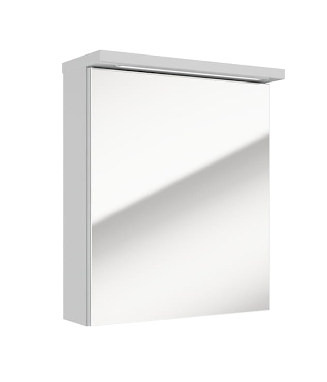 Szafka łazienkowa wisząca Stouq 51x60x20 cm lustrzana biała LED 