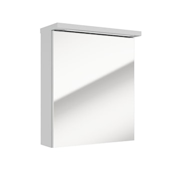 Szafka łazienkowa wisząca Stouq 51x60x20 cm lustrzana biała LED