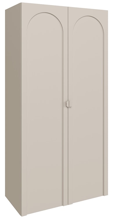 Szafa dwudrzwiowa Arkadia z frezowanym frontem 100 cm kaszmir 