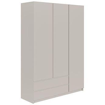 Szafa trzydrzwiowa Bemmi z dwiema szufladami 150 cm kaszmir