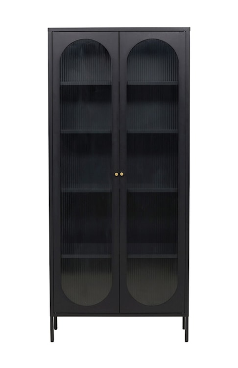 Witryna dwudrzwiowa Bequiti 180x80 cm wysoka czarna  - zdjęcie 8