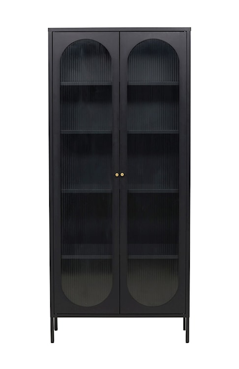 Witryna dwudrzwiowa Bequiti 180x80 cm wysoka czarna  - zdjęcie 8