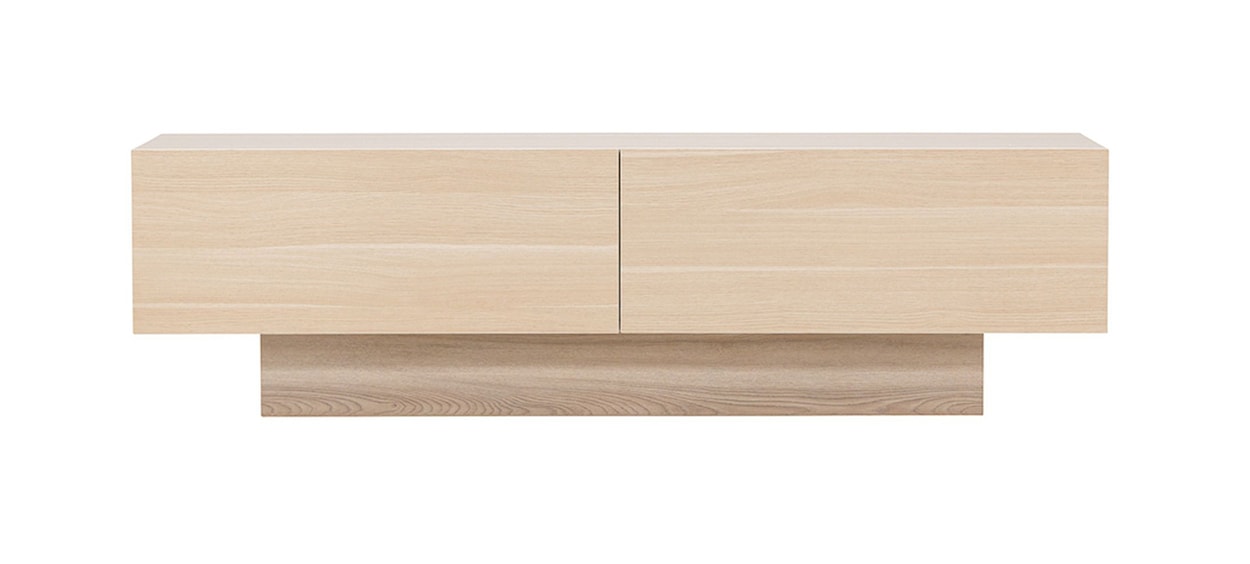 Szafka RTV Siveran 160x45 cm w kolorze naturalnym  - zdjęcie 7