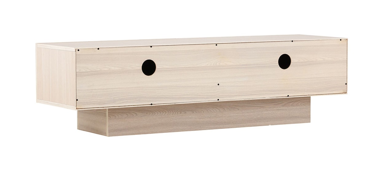 Szafka RTV Siveran 160x45 cm w kolorze naturalnym  - zdjęcie 11