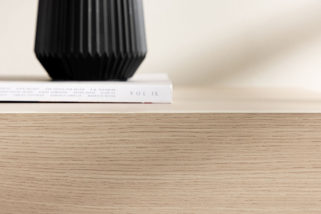 Szafka RTV Siveran 160x45 cm w kolorze naturalnym  - zdjęcie 4