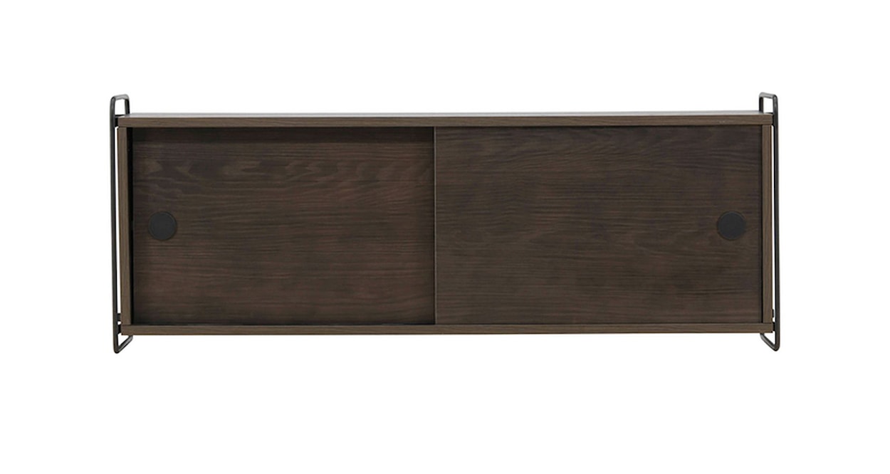 Komoda wisząca Sereille 122x48 cm ciemny brąz  - zdjęcie 6