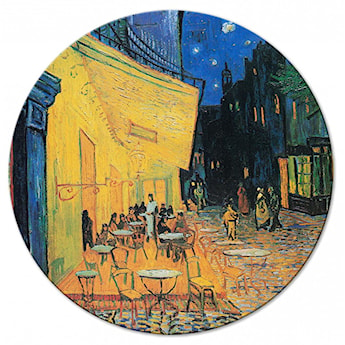Obraz okrągły Taras kawiarni w nocy Vincent van Gogh średnica 40 cm
