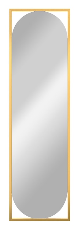 Lustro ścienne Thelmen 132x37 cm w złotej ramie  - zdjęcie 4