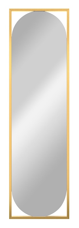 Lustro ścienne Thelmen 132x37 cm w złotej ramie  - zdjęcie 4