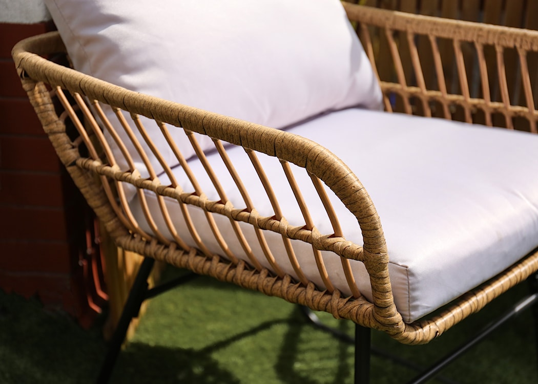Zestaw mebli ogrodowych Titawin sofa z dwoma fotelami i dwoma stolikami  - zdjęcie 6