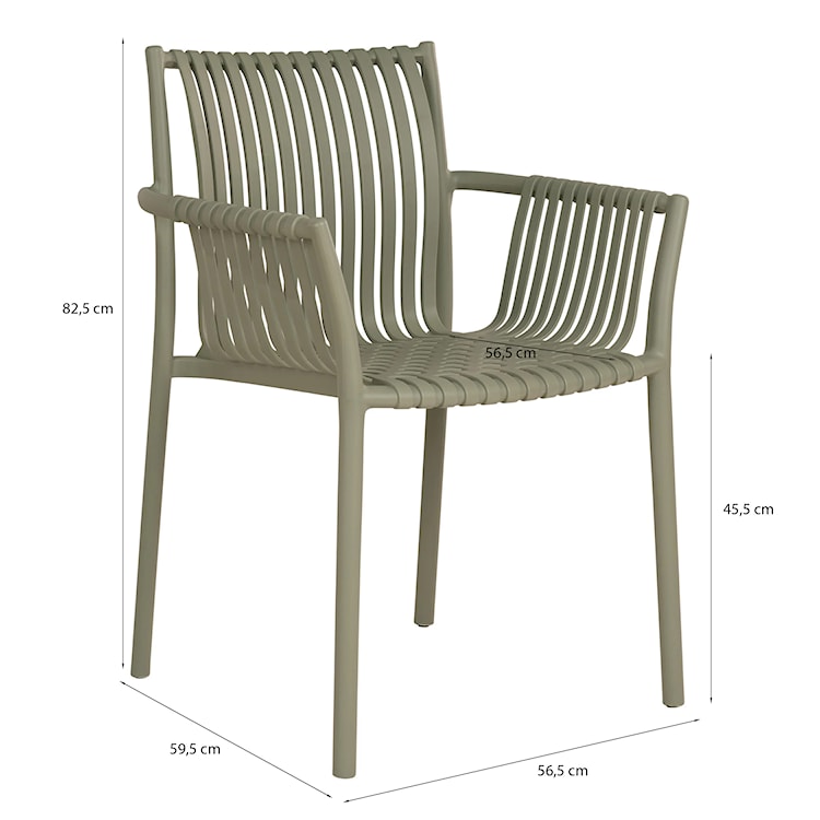 Krzesło ogrodowe Tilied pistacjowe  - zdjęcie 6