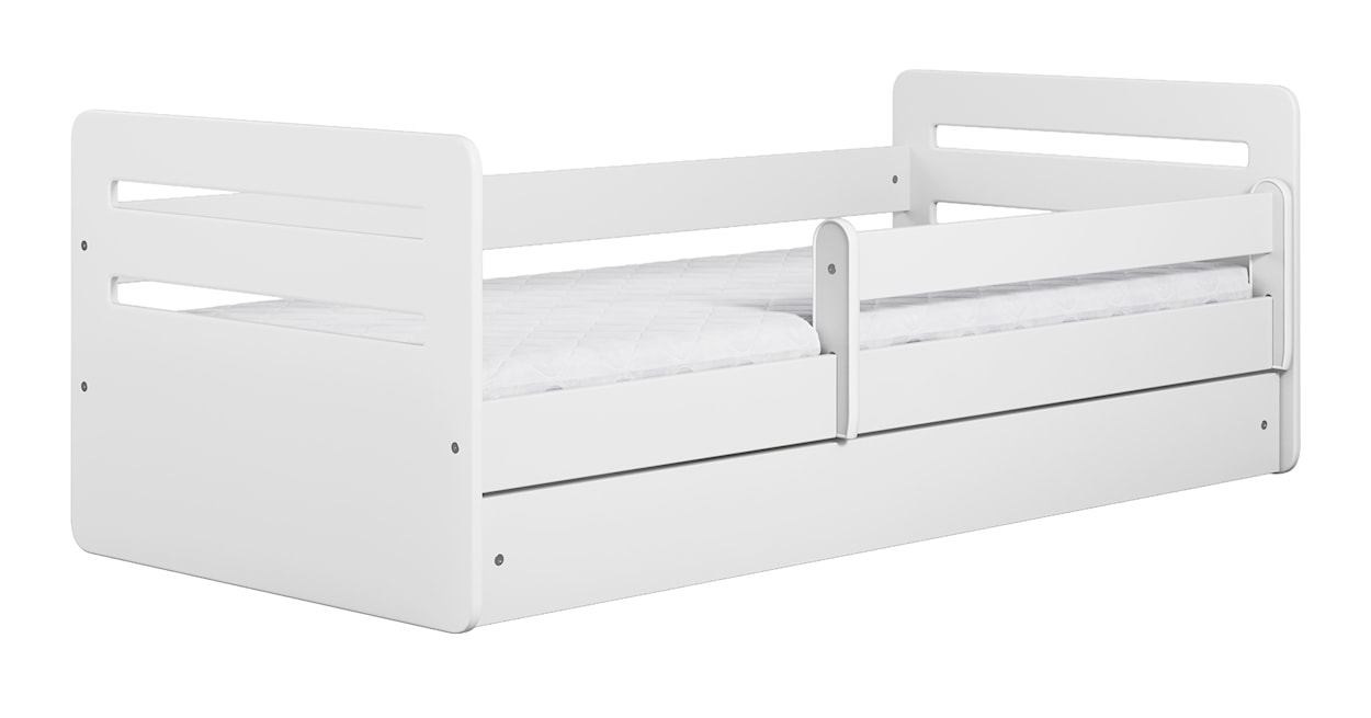 Łóżko dziecięce Brannigan 180x80 cm z szufladą białe  - zdjęcie 4