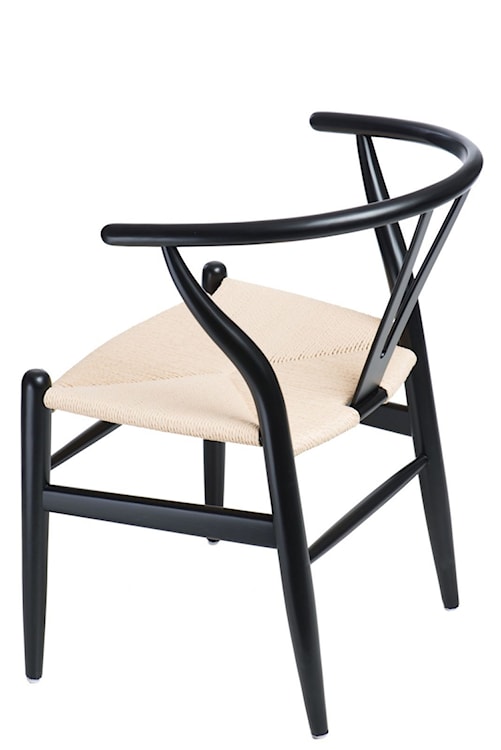Krzesło drewniane Draak czarne  - zdjęcie 3