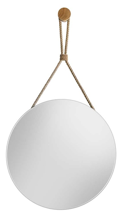Lustro Twist na sznurze z pętelką 80 cm 
