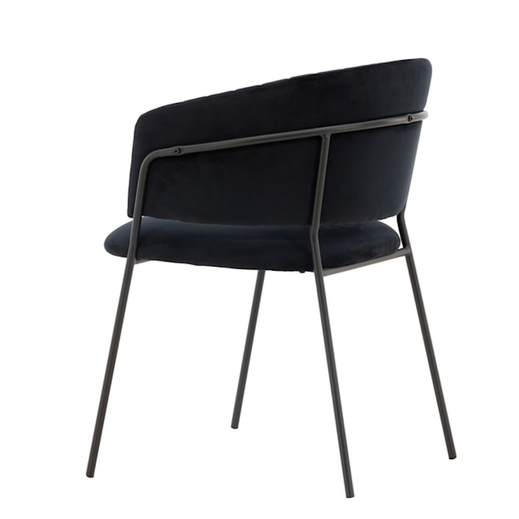 Krzesło tapicerowane Subneth czarny velvet  - zdjęcie 4