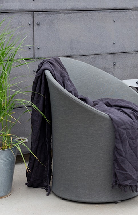 Zestaw ogrodowy Ultify z dwoma fotelami i stolikiem kawowym szary/czarny  - zdjęcie 3